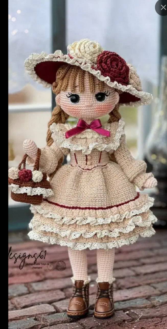 عروسک دست‌بافت دخترانه + بهترین هدیه ولنتاین